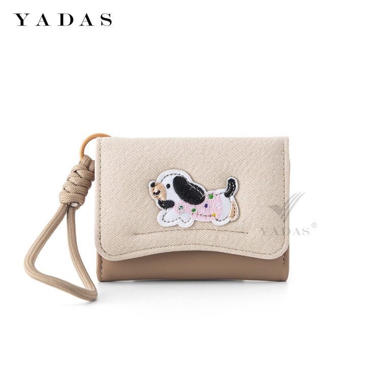 Puppy patch mini wallet